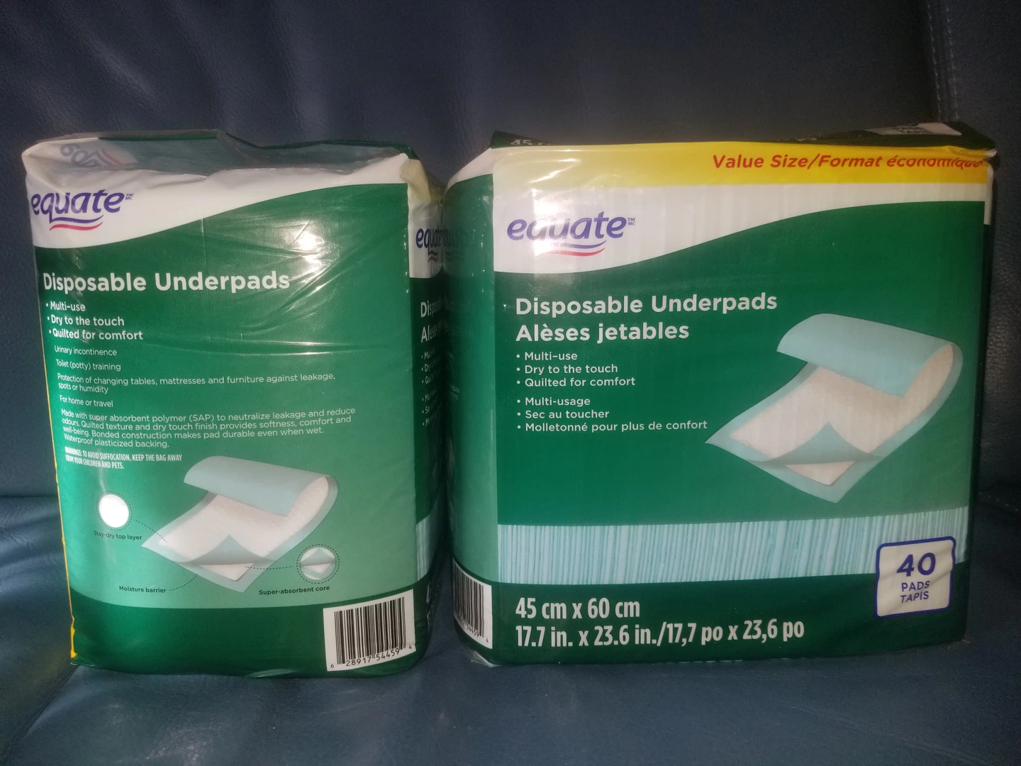 Equate Disposable Underpads-Small $18 for both - photo 2
