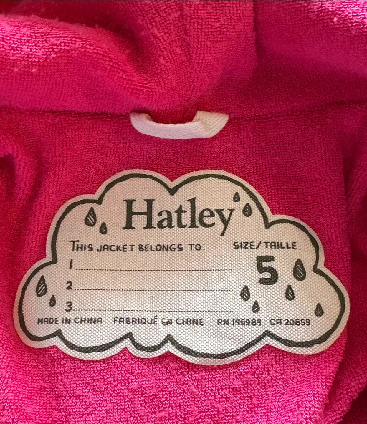 Hatley Kids Llama Raincoat – Size 5 - photo 2
