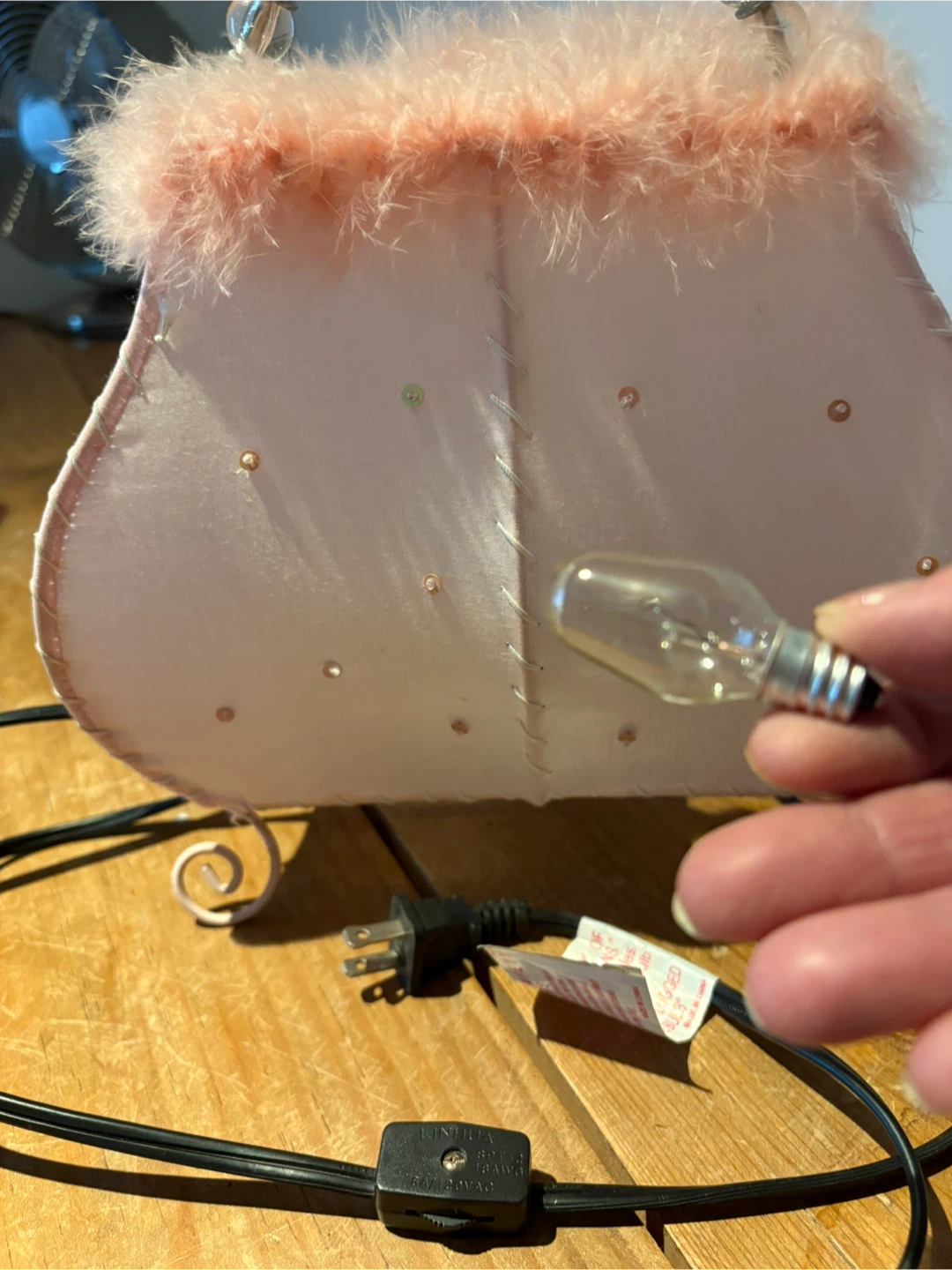 Vintage style purse lamp - photo 5