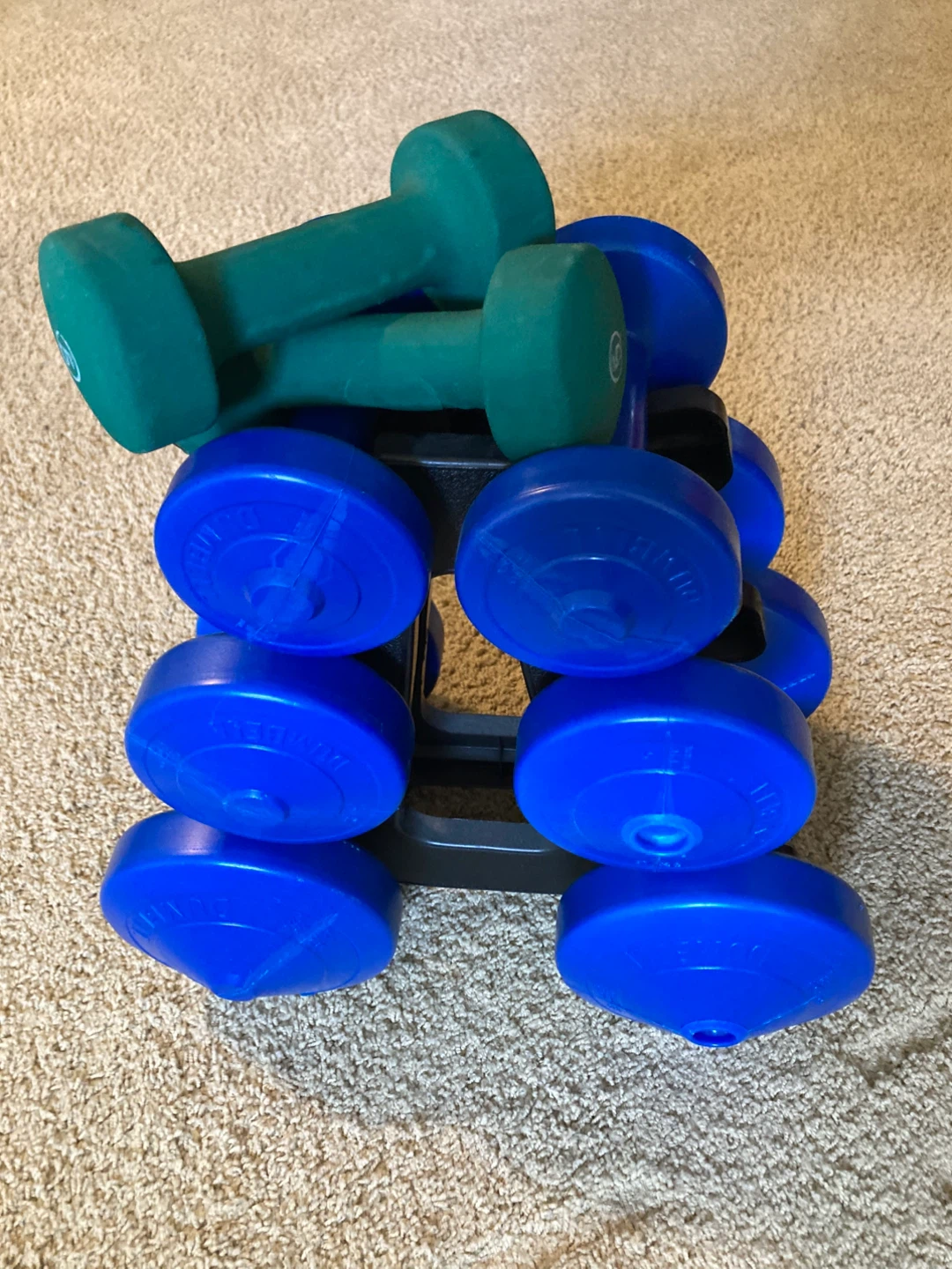 Dumbbell Set with Rack