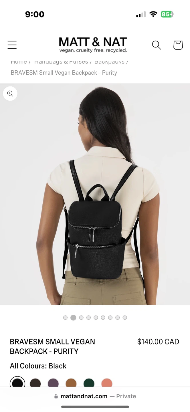 Matt & Nat BRAVESM Small Vegan Backpack - Purity - photo 2