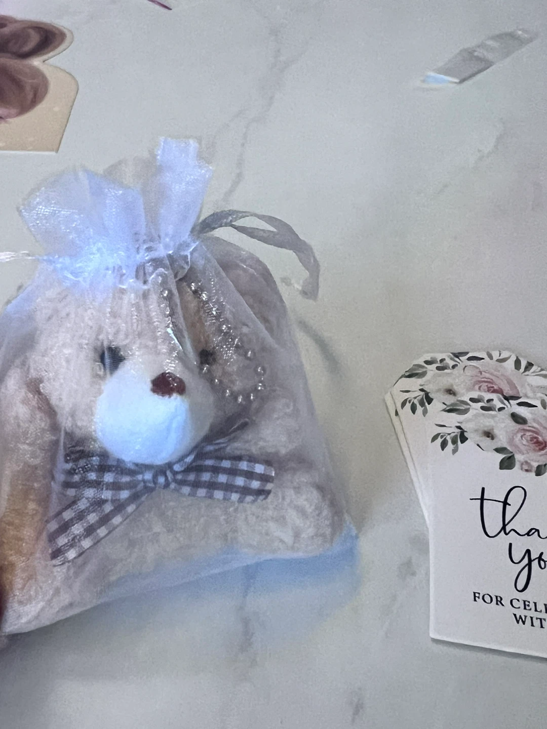 Teddy Bear Keychain Plush giveaway set of 6