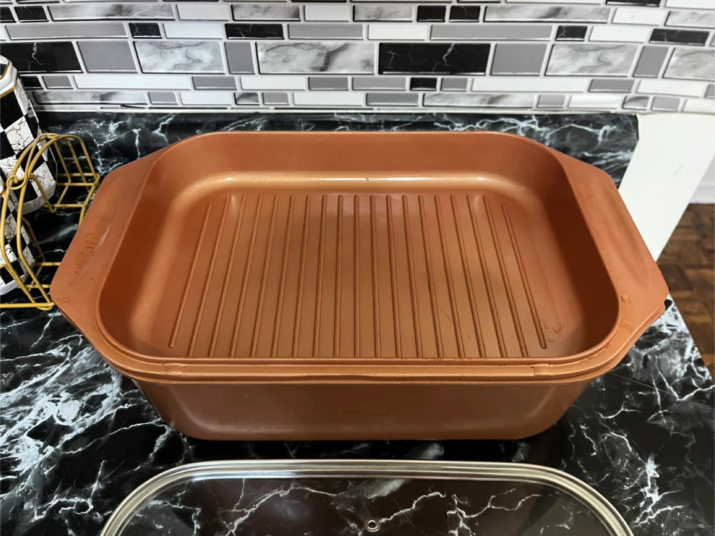 Copper Chef Griddle Pan with Glass Lid - photo 2