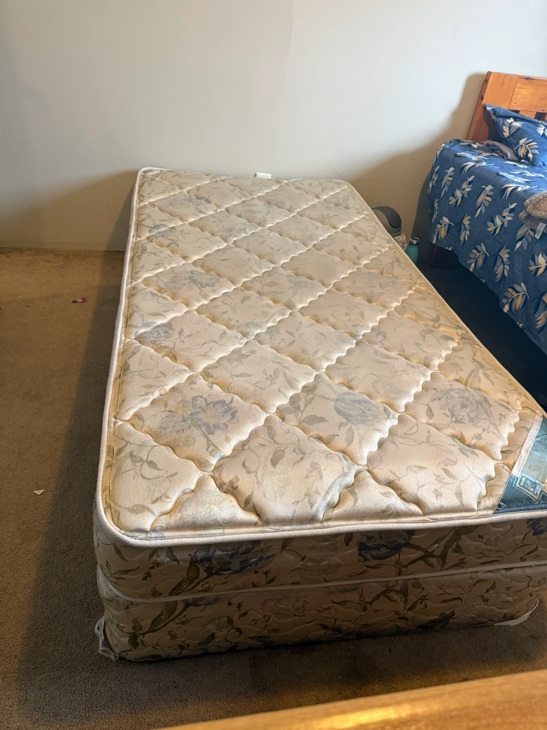 Floral Pattern Mattress with box spring