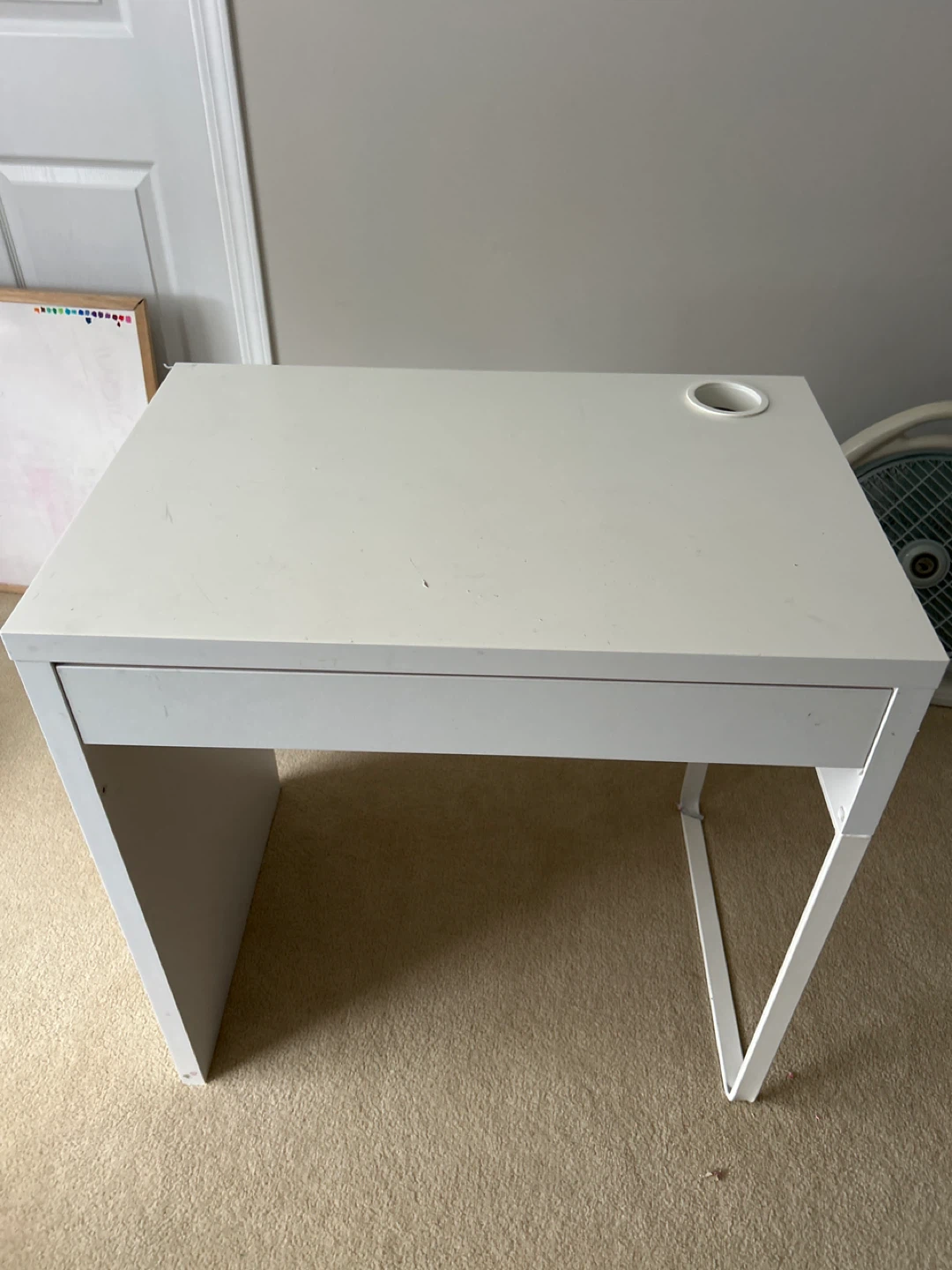 IKEA MICKE White Desk with Drawer