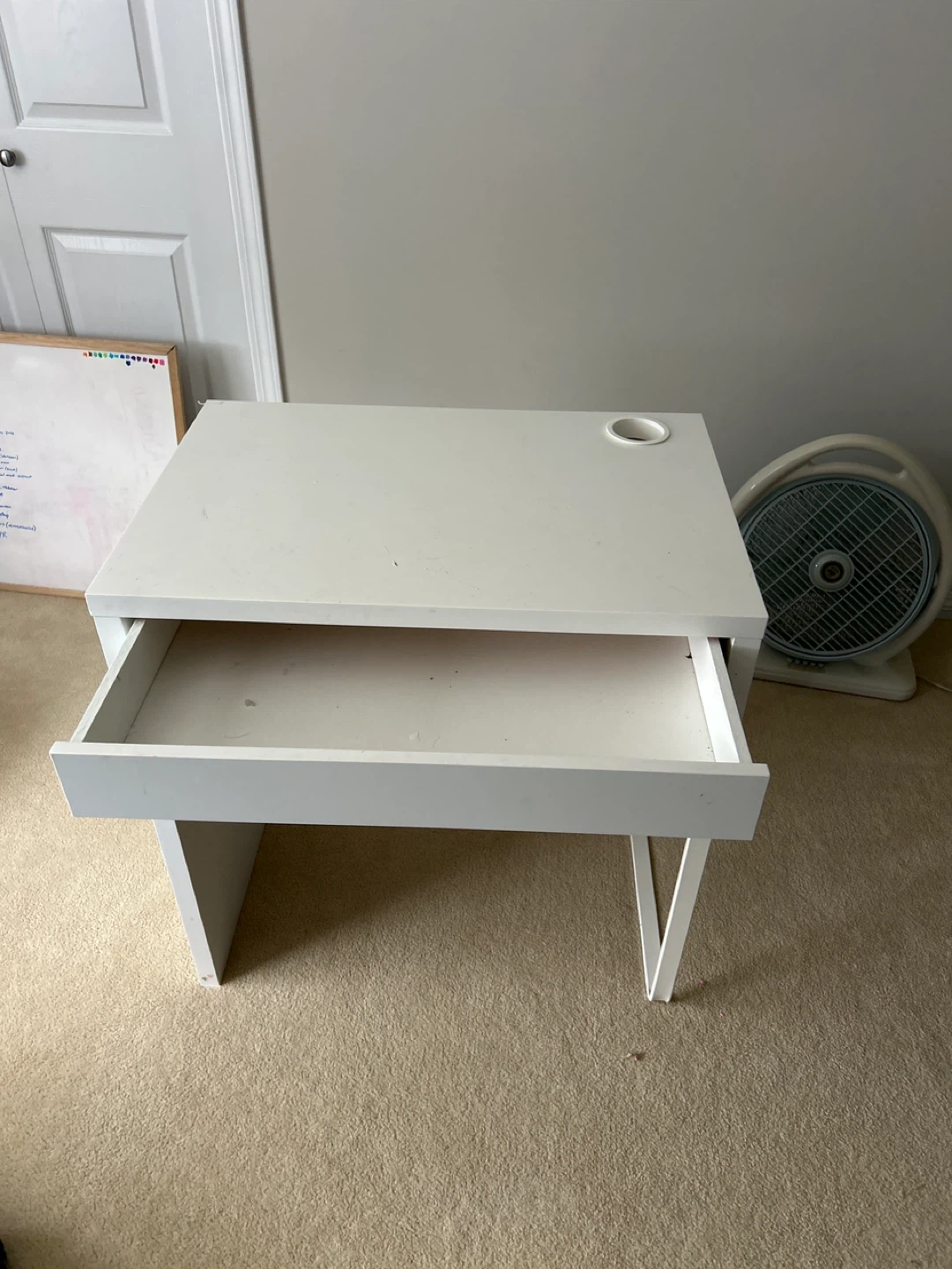 IKEA MICKE White Desk with Drawer - photo 2
