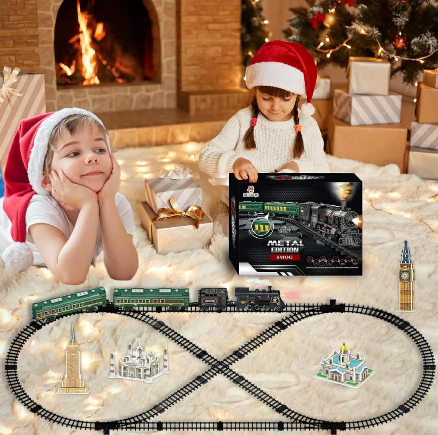 Metal Edition Smog Train Set with Alloy Locomotive - photo 5