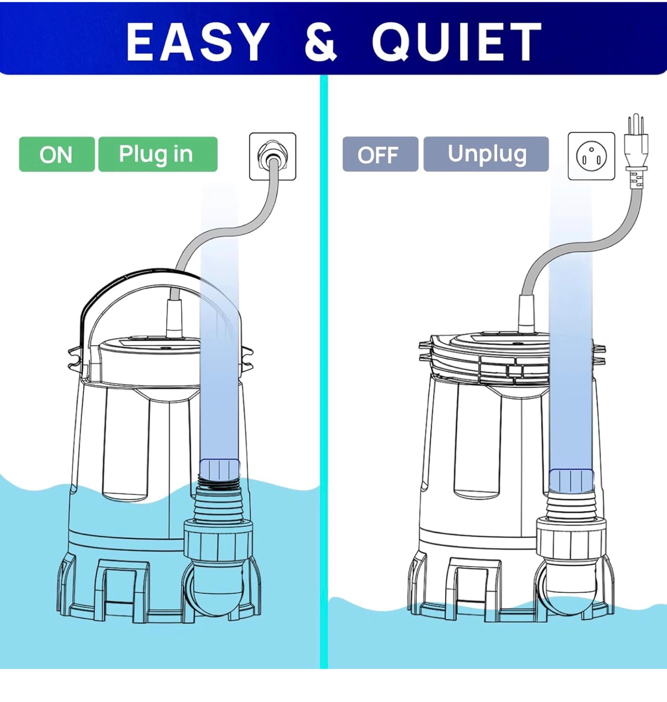 1 HP Submersible Utility Water Pump HP1 - photo 5