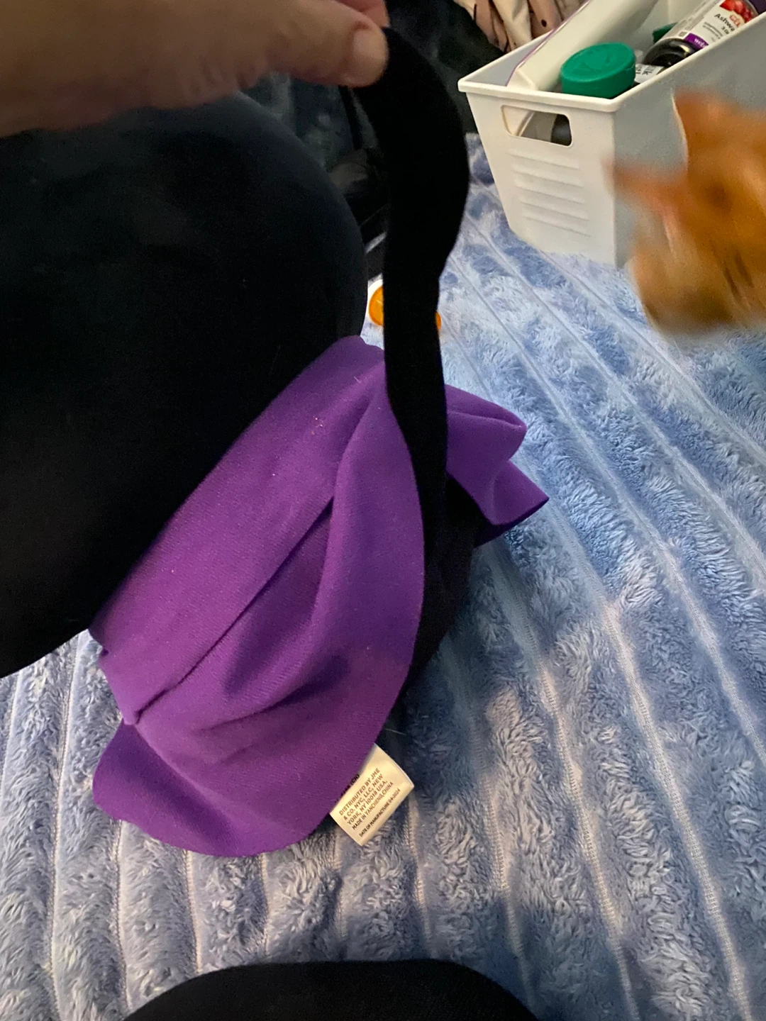 Black Cat Plush Toy with Purple Cape - photo 5