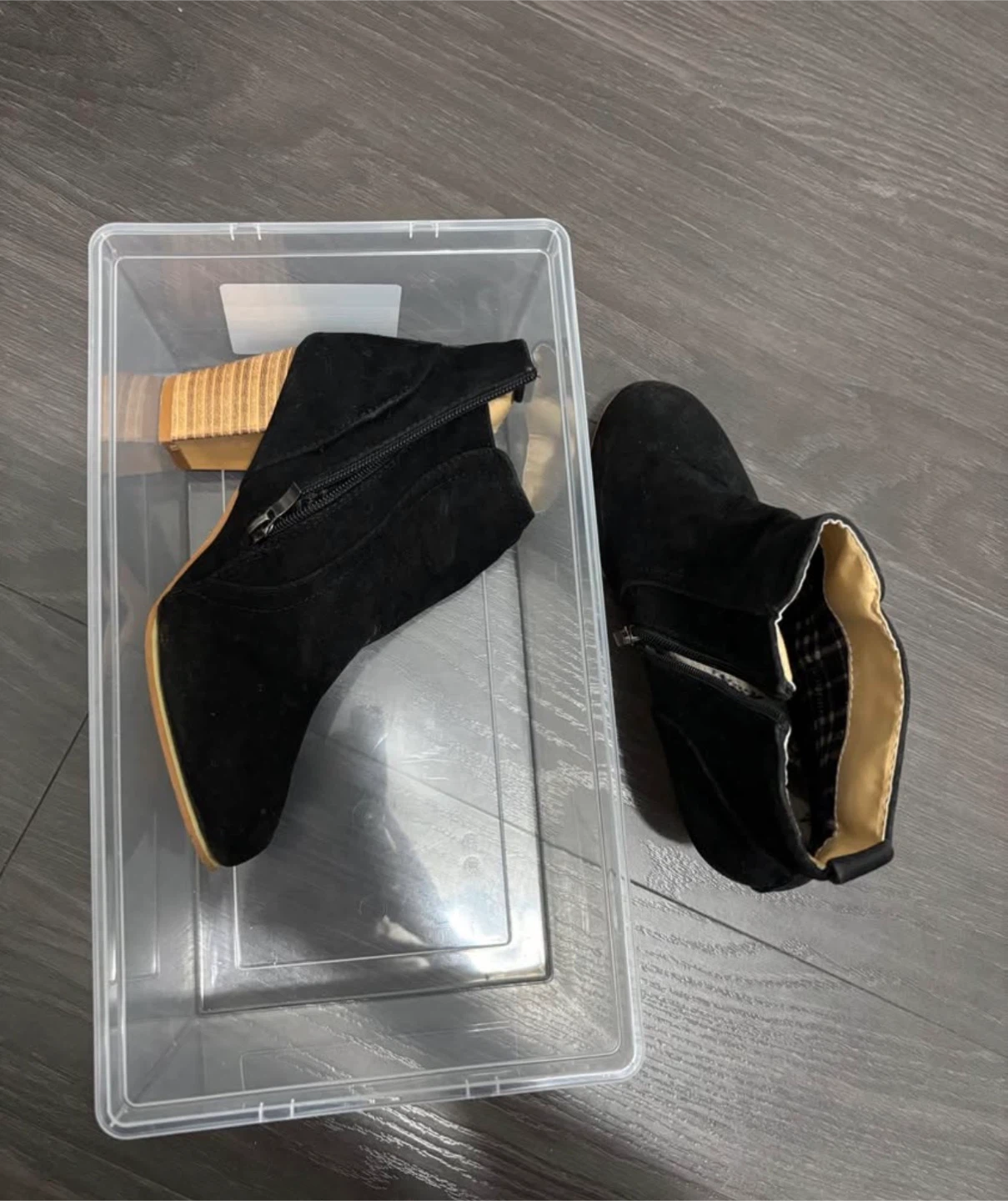 Black Boots/ heels( almost new)
