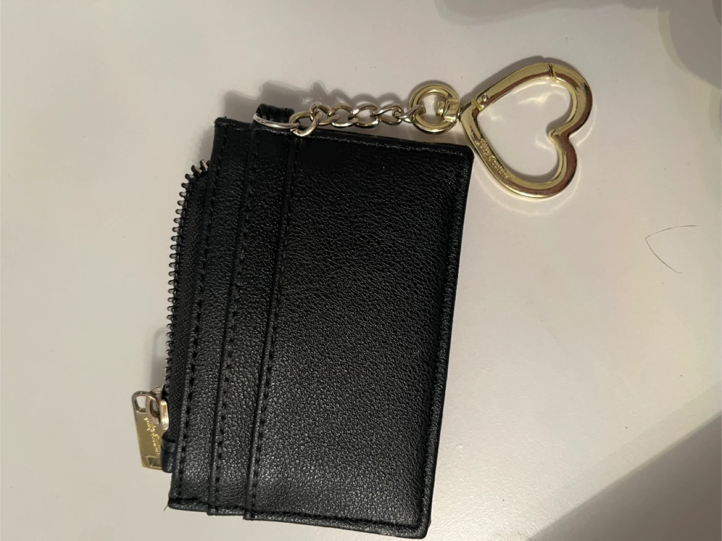 Juicy Couture Black Cardholder Wallet with Heart Keychain - photo 5