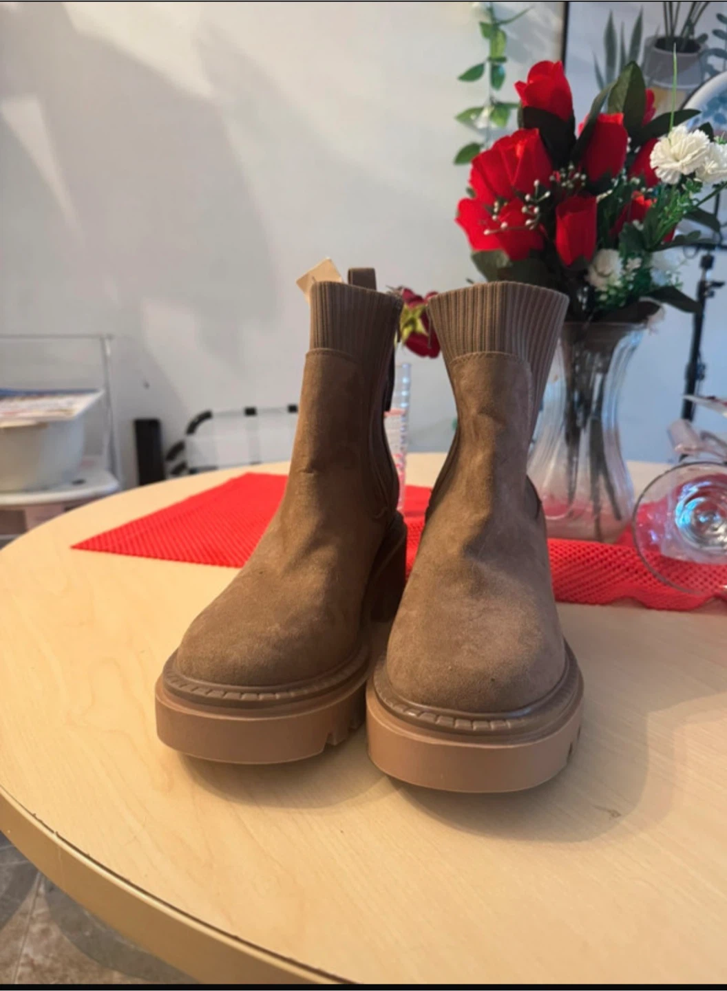 Universal Thread Brown Suede Chelsea Boots Size 10 - photo 5