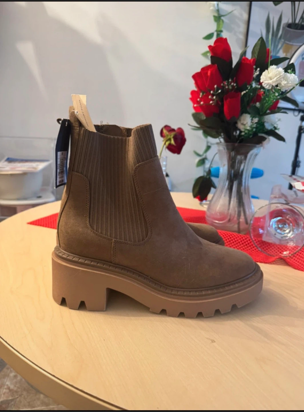 Universal Thread Brown Suede Chelsea Boots Size 10