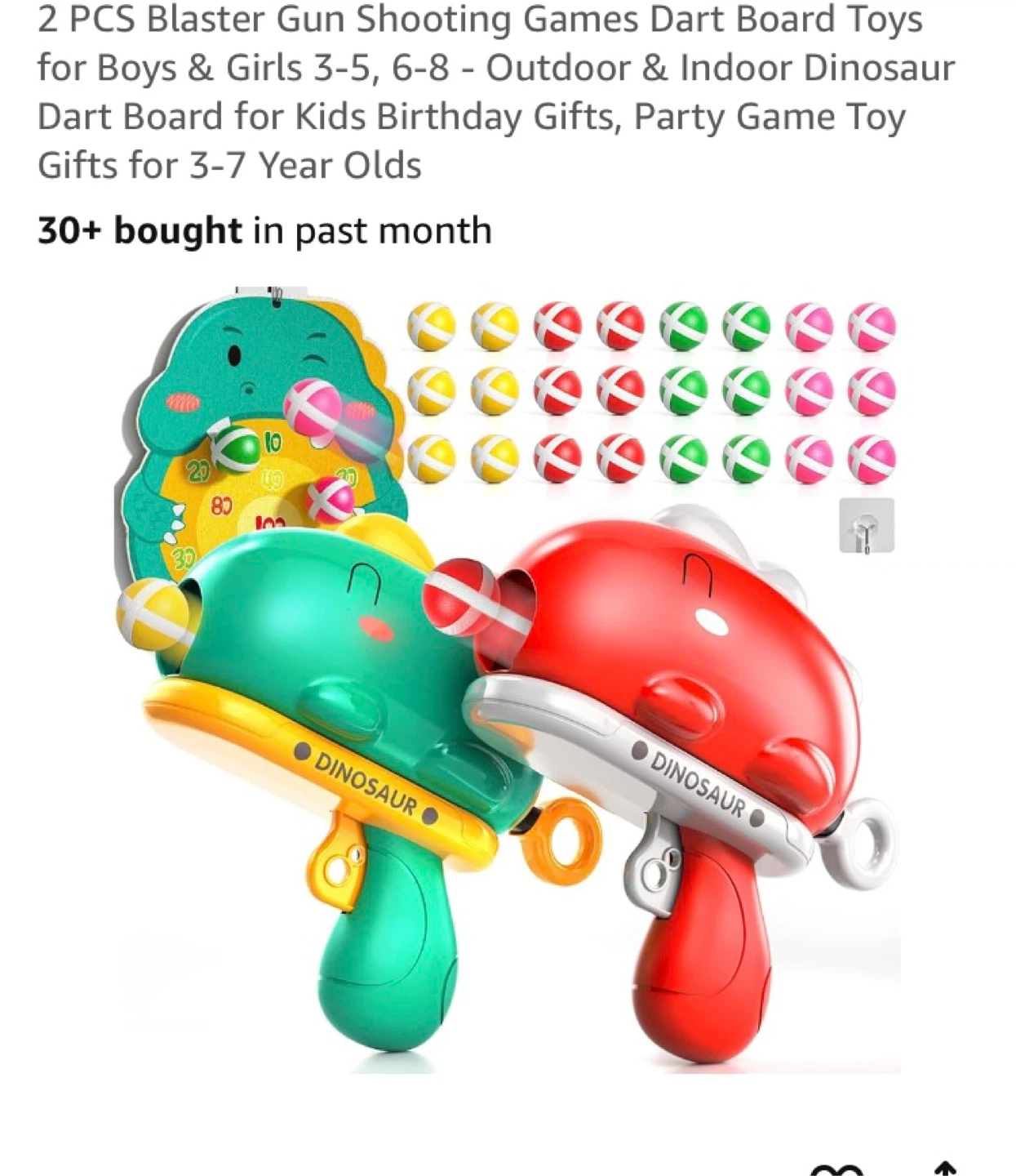 KUKU FUN Dinosaur Ball Gun Shooting Game Set - photo 5