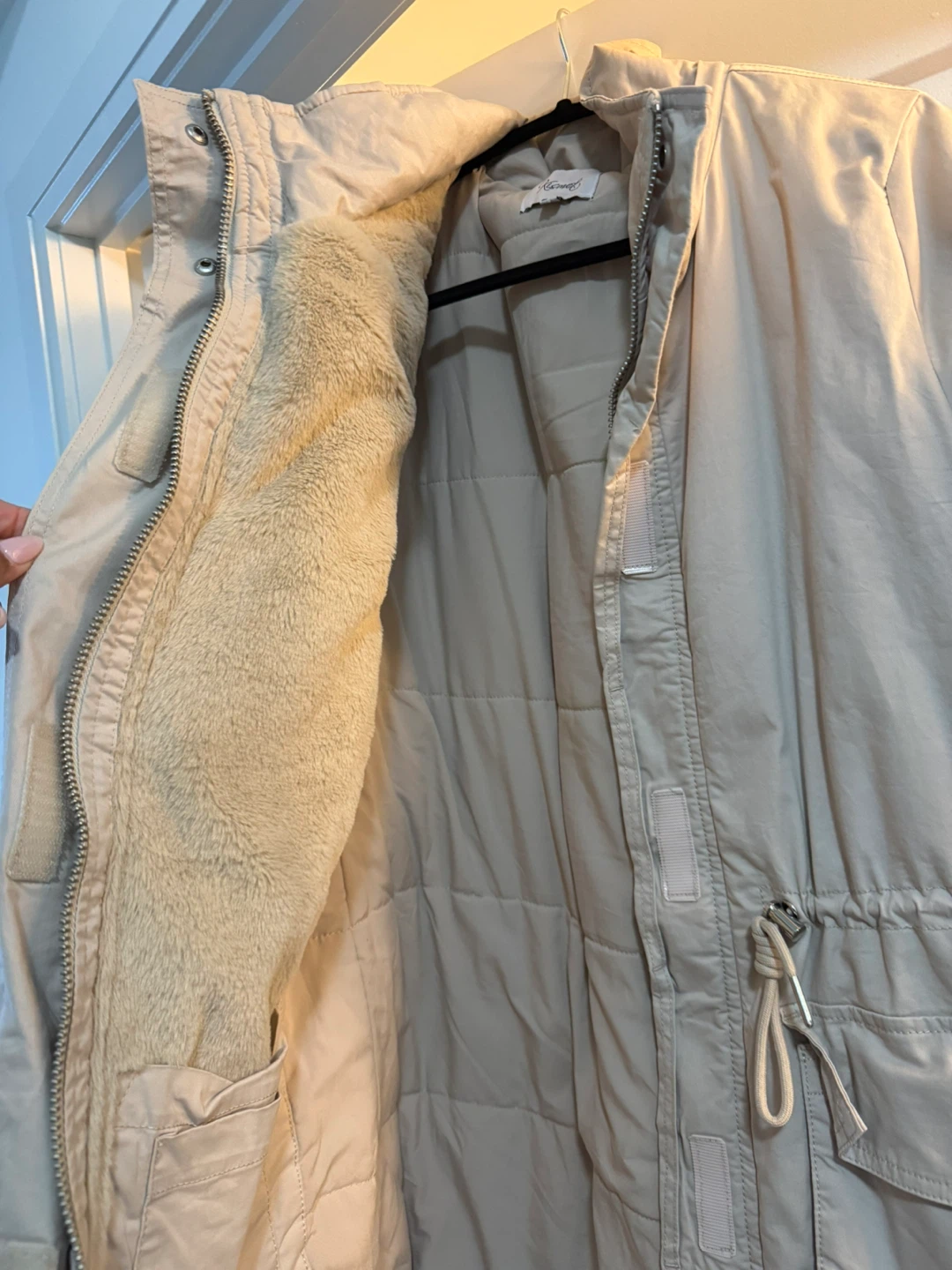 Women's Cream Parka Jacket - photo 2