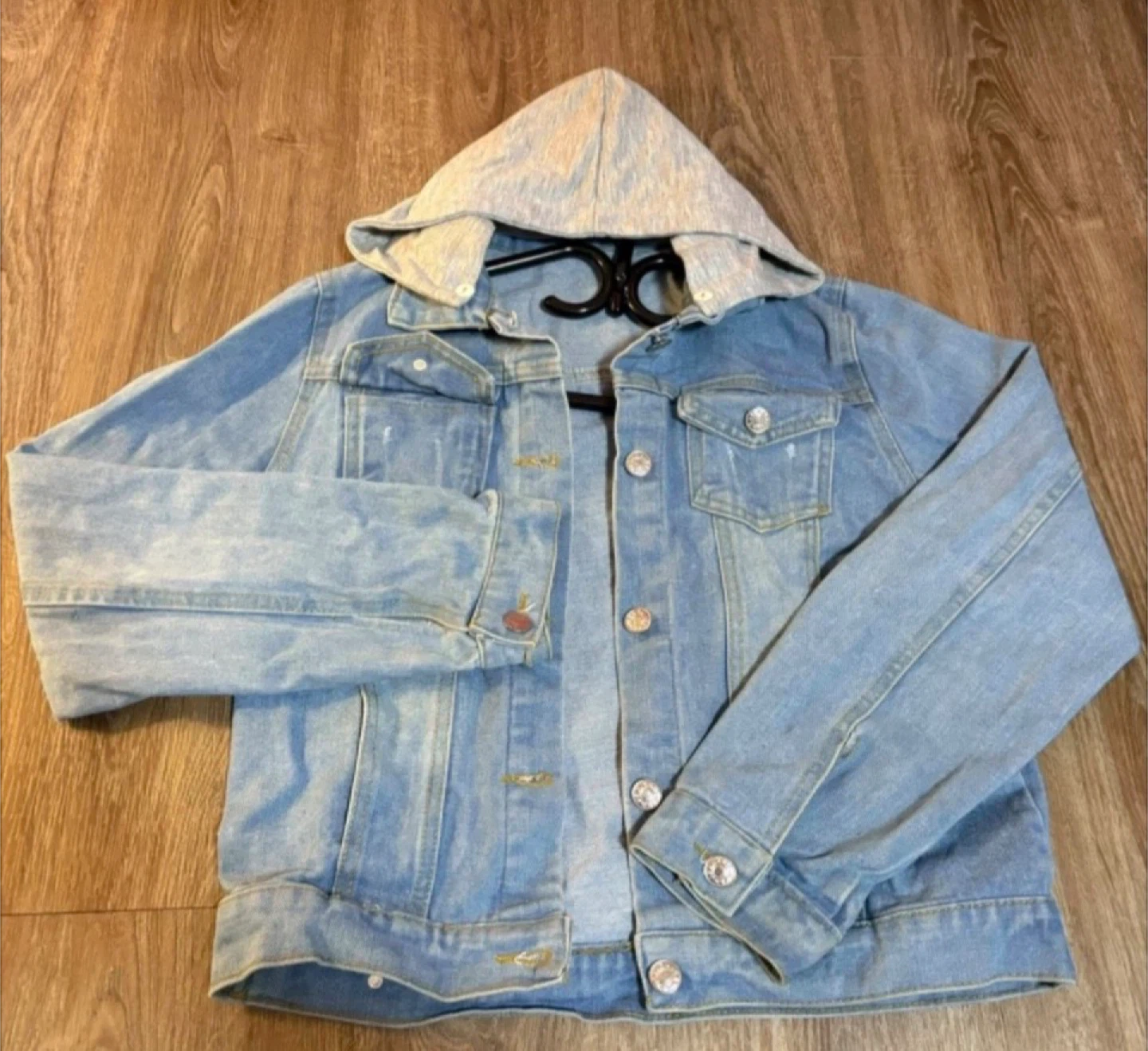 Moving sale!!! Needs to go ASAP. Denim Jacket with Hood