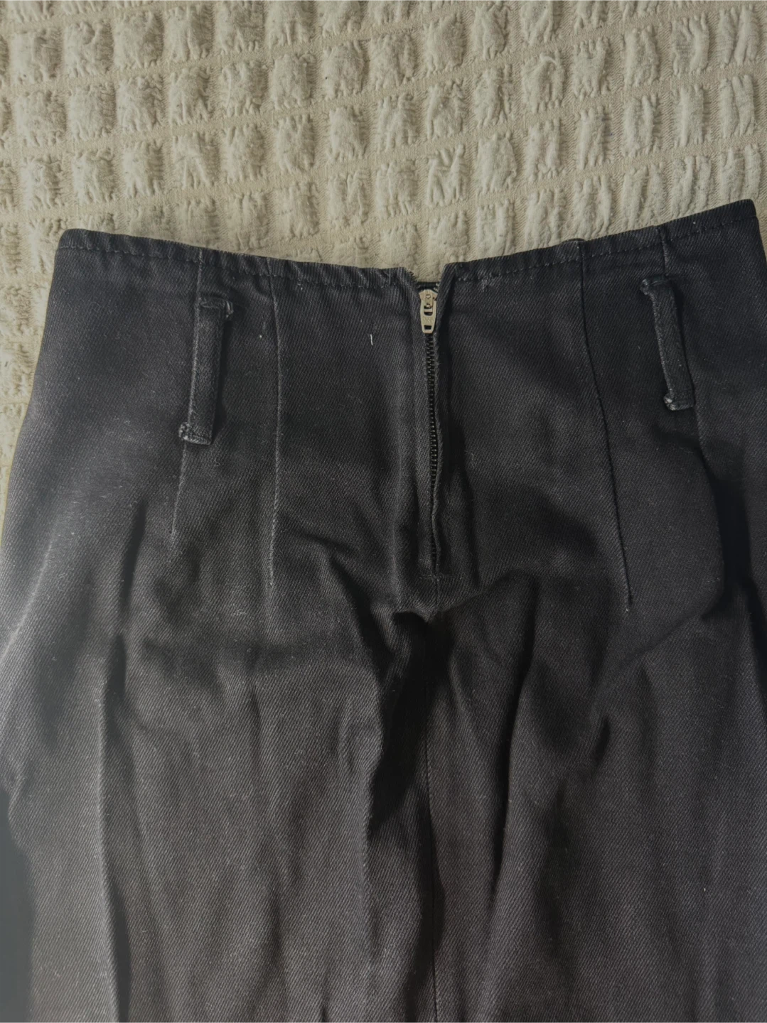 Black Denim Midi Skirt - photo 3