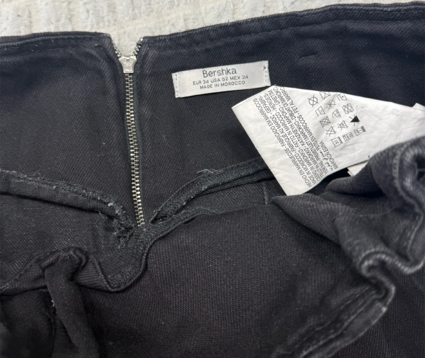Black Denim Midi Skirt - photo 4