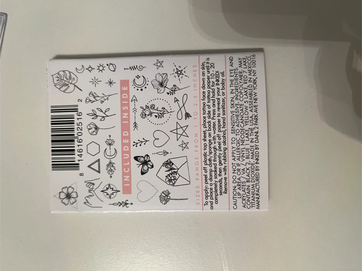 INKED by dani Fine Line Temporary Tattoos - photo 2