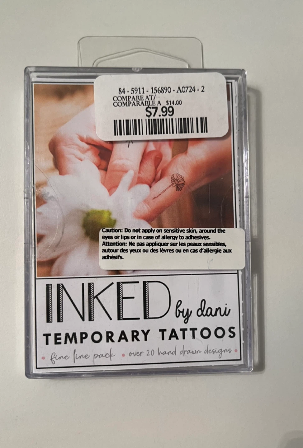 INKED by dani Fine Line Temporary Tattoos