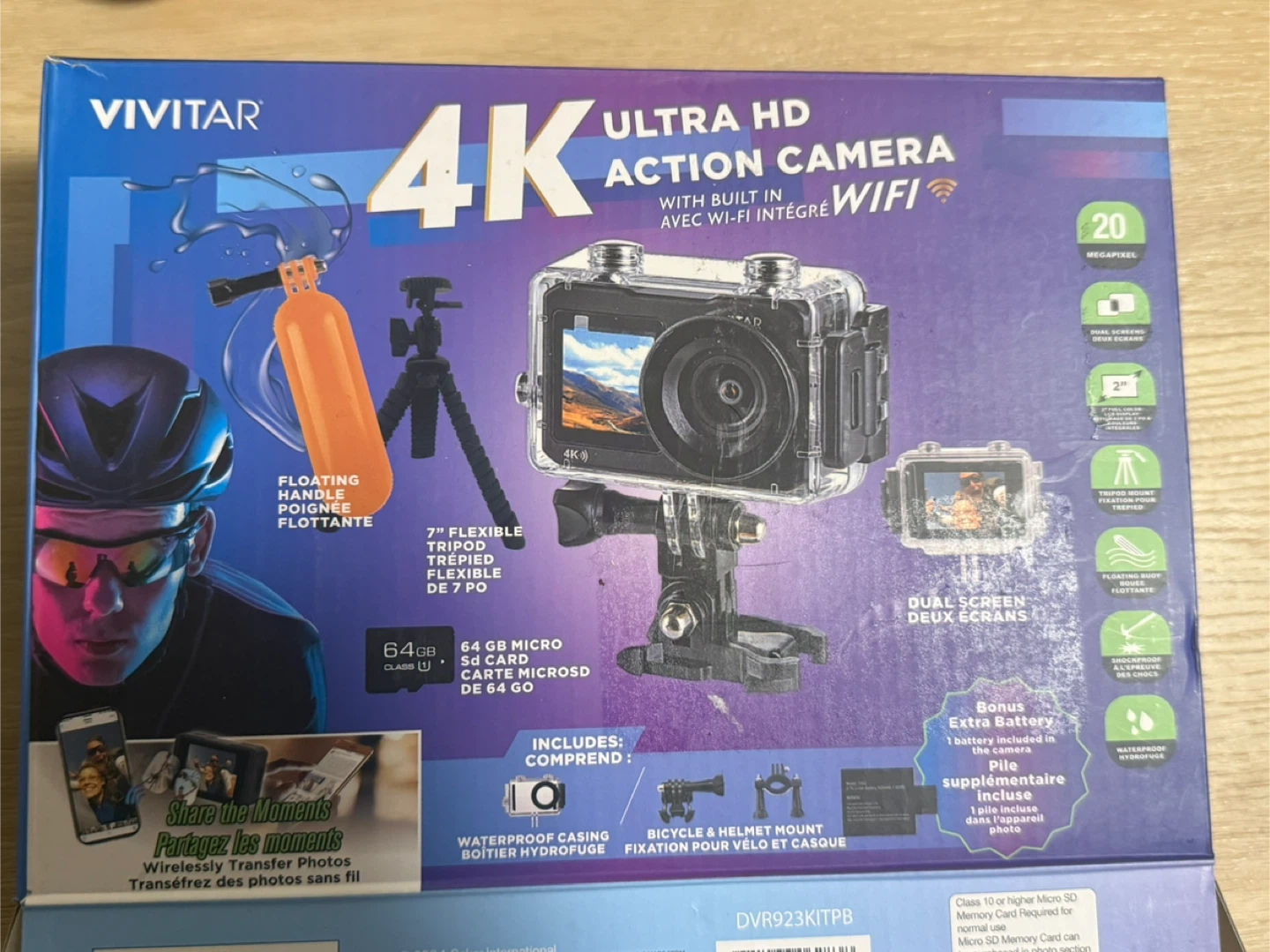 Vivitar 4K Ultra HD Action Camera with WiFi and Accessories - photo 3