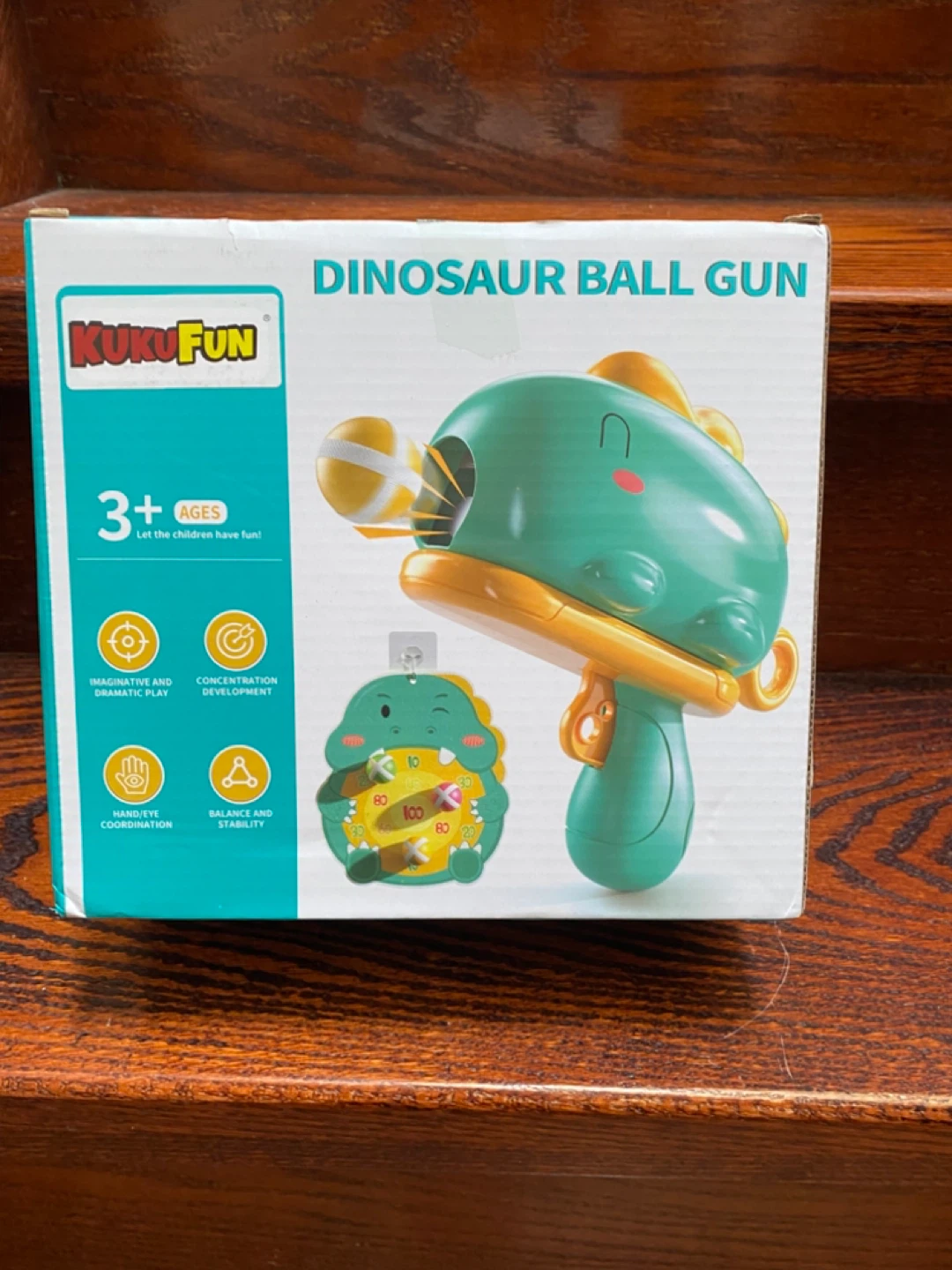 KUKU FUN Dinosaur Ball Gun Toy Set