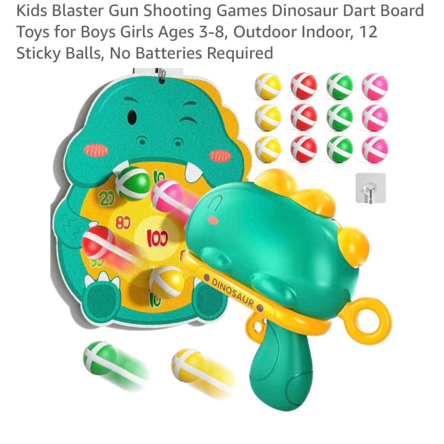 KUKU FUN Dinosaur Ball Gun Toy Set - photo 3