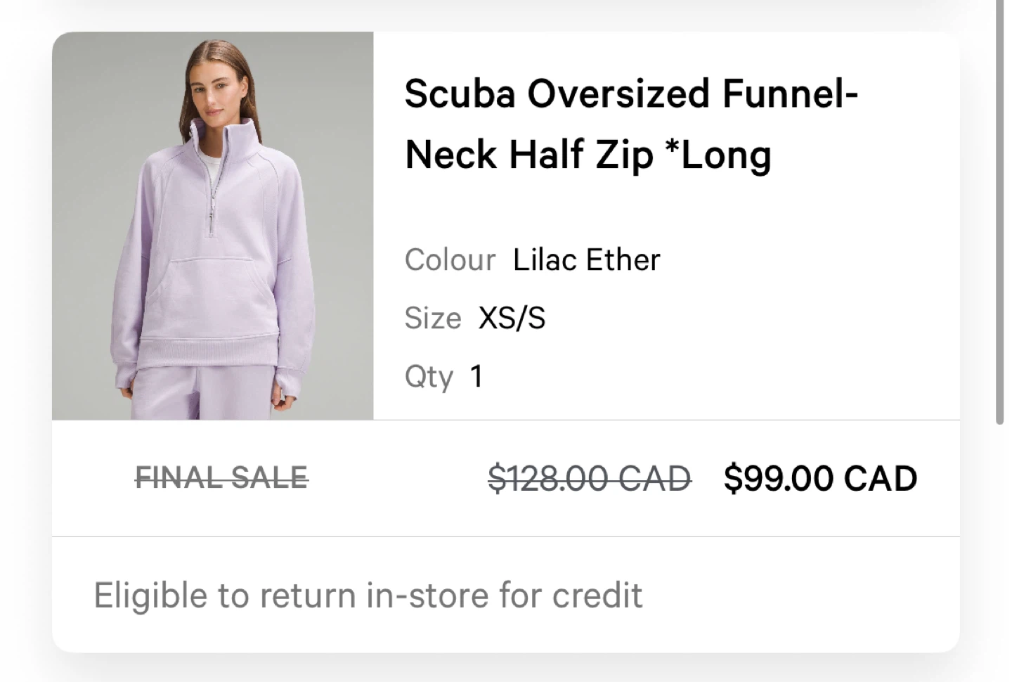 Lululemon Scuba Oversized Funnel-Neck Half Zip - photo 3