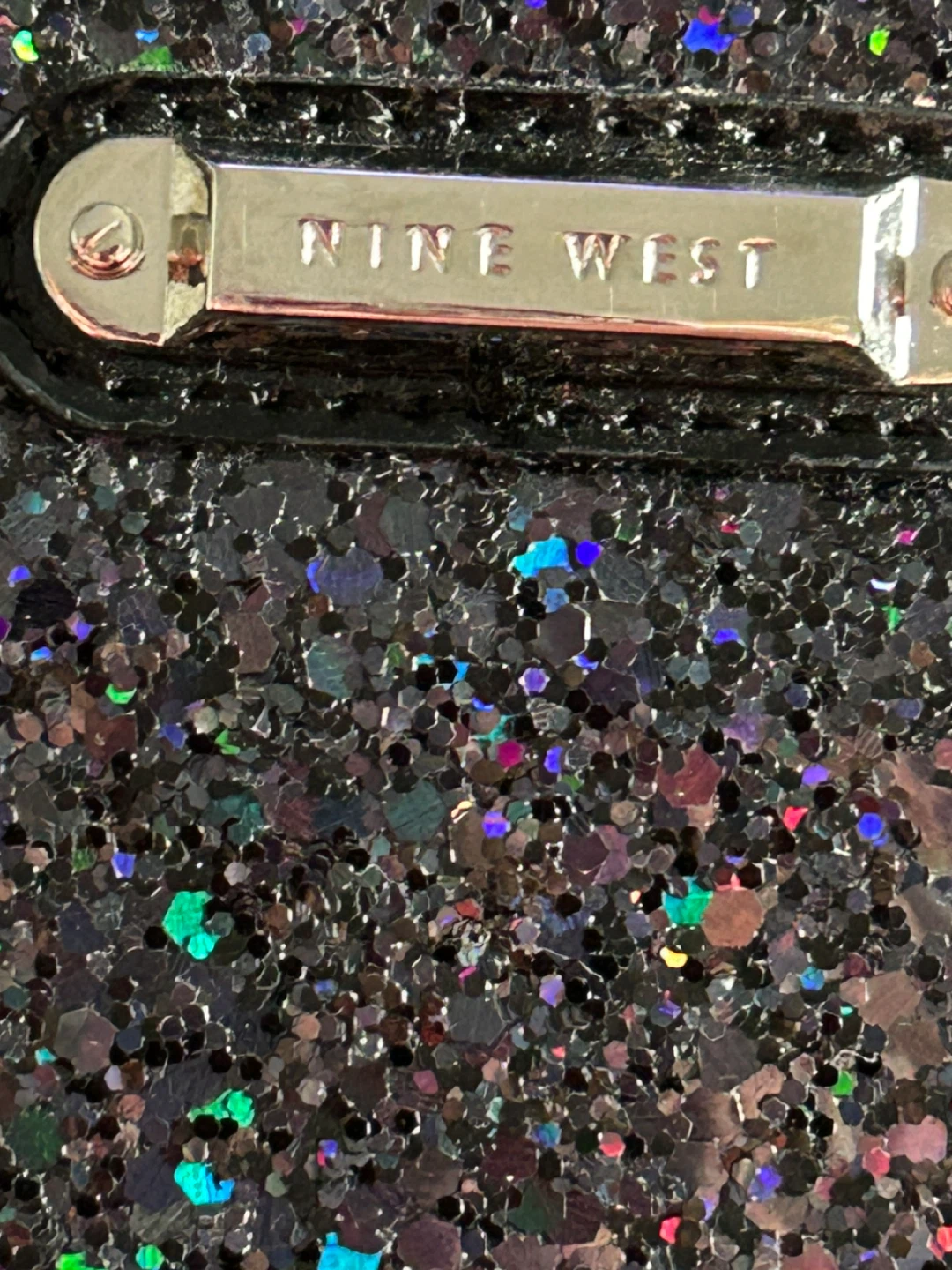 Nine West Black Glitter Wristlet Wallet - photo 5