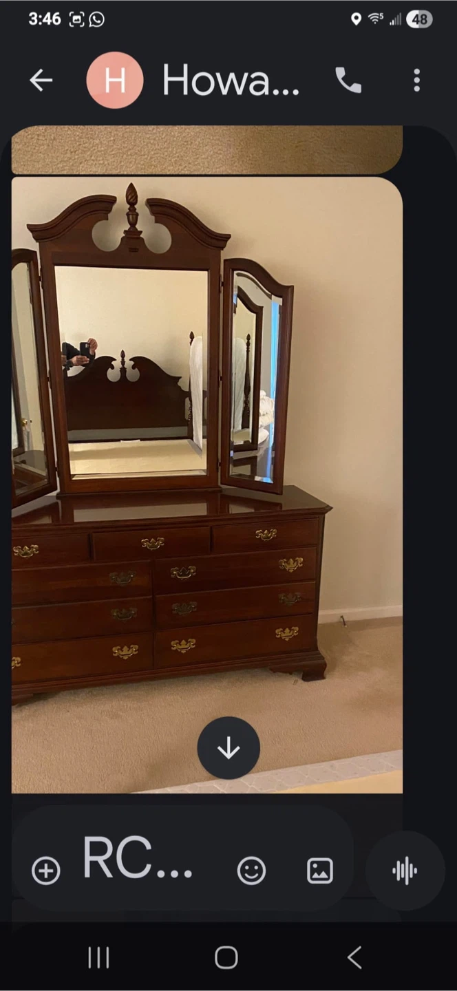Bedroom Furniture Set with Dresser, Nightstand, and Bed Frame - photo 2