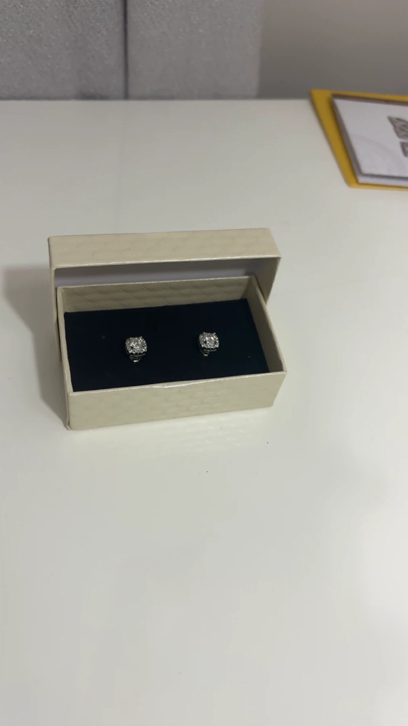 Moissanite Square Earrings - photo 2