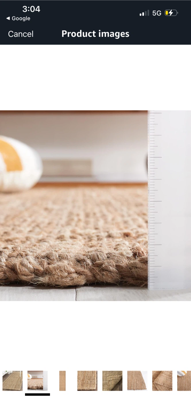 New Natural Jute Rug 3.6X5.6 feet - photo 2