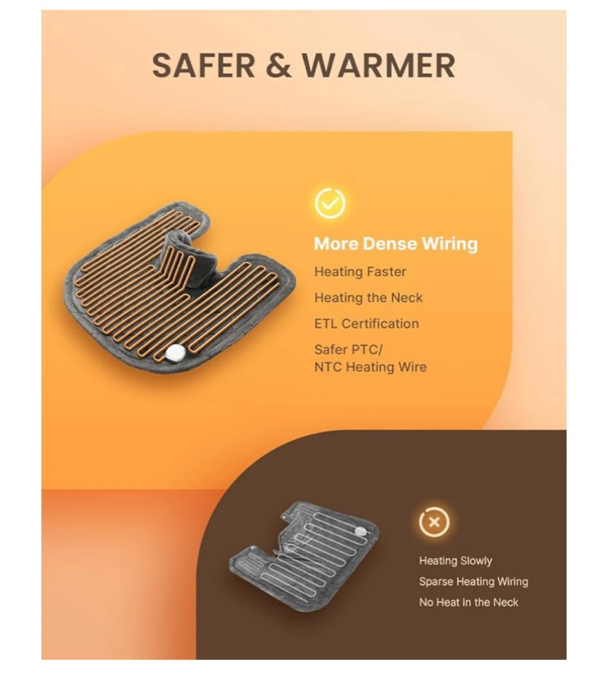 idoo Heating Pad for Neck and Shoulders - photo 5