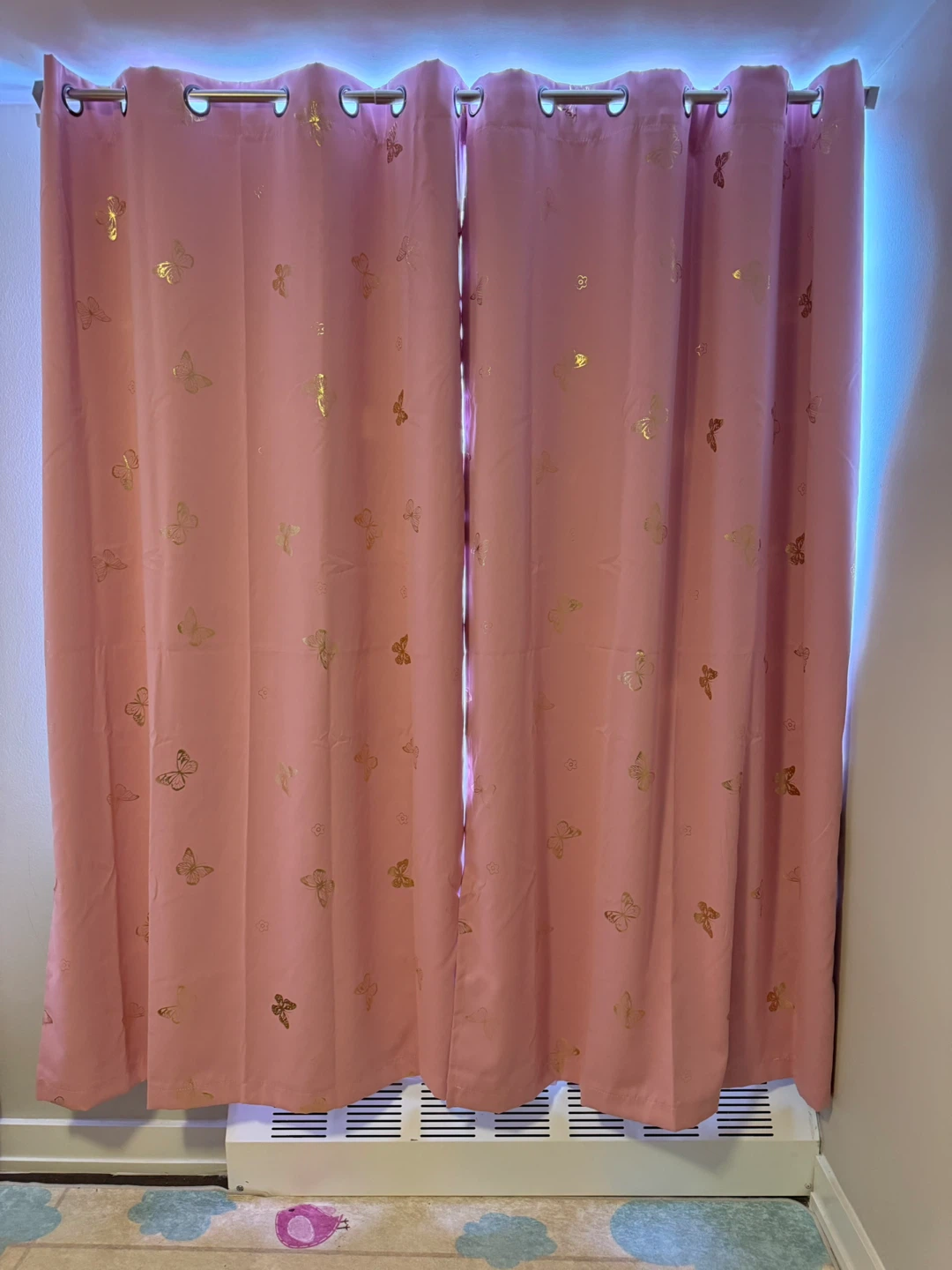 Pink Butterfly Curtains