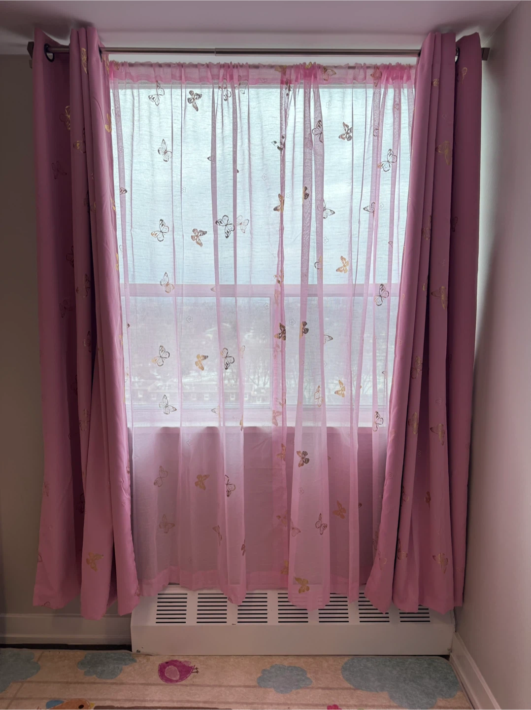 Pink Butterfly Curtains - photo 3