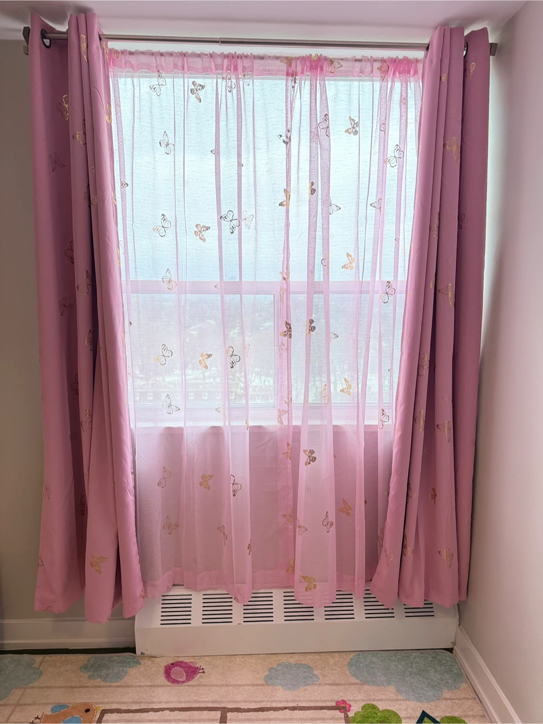 Pink Butterfly Curtains - photo 2