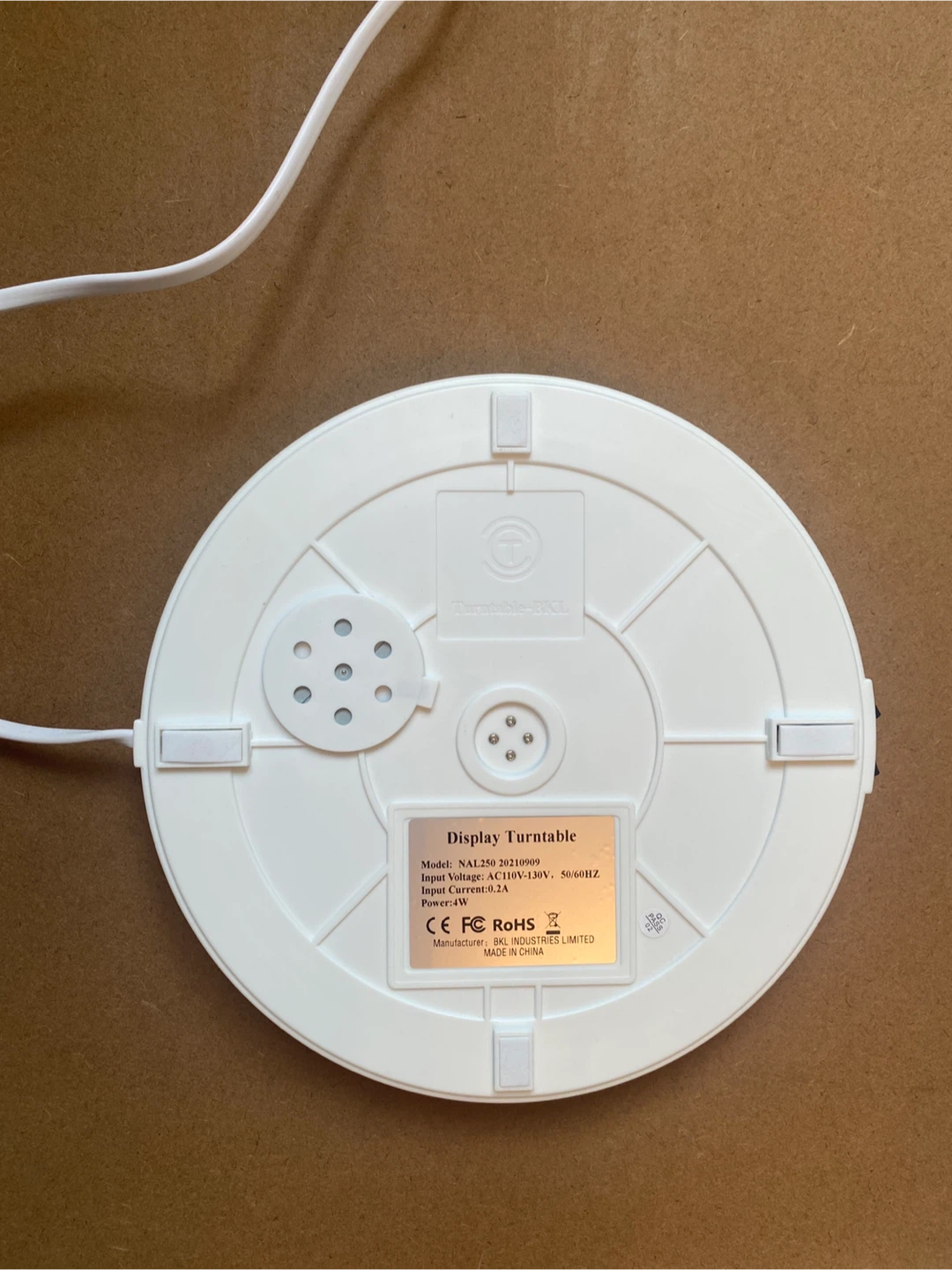 White Display Turntable 25cm Diameter - photo 2