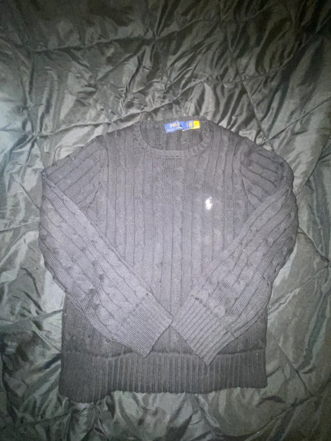 Polo Ralph Lauren Cable Knit Sweater Black