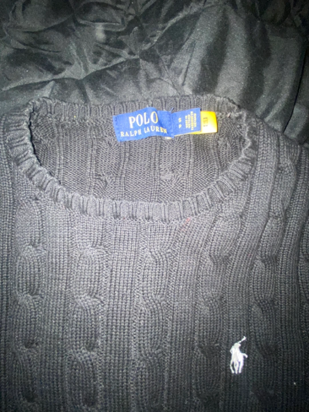 Polo Ralph Lauren Cable Knit Sweater Black - photo 2