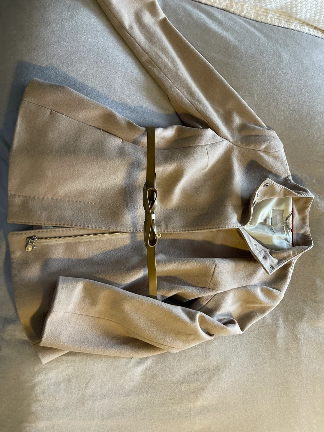 Beige Jacket with Belt - Banana Republic