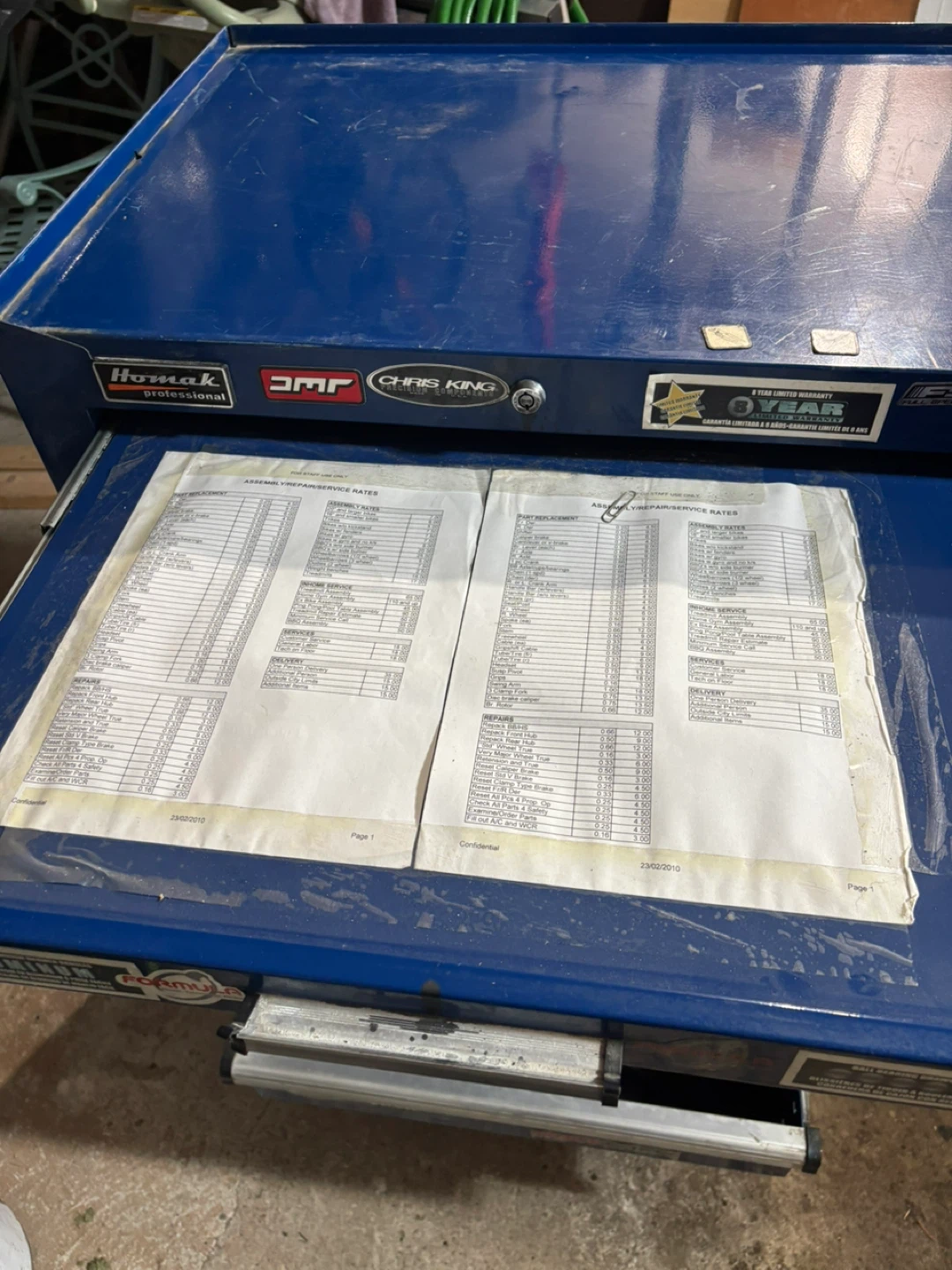 Homack Costco professional Blue 7-Drawer Rolling Tool Chest - photo 2