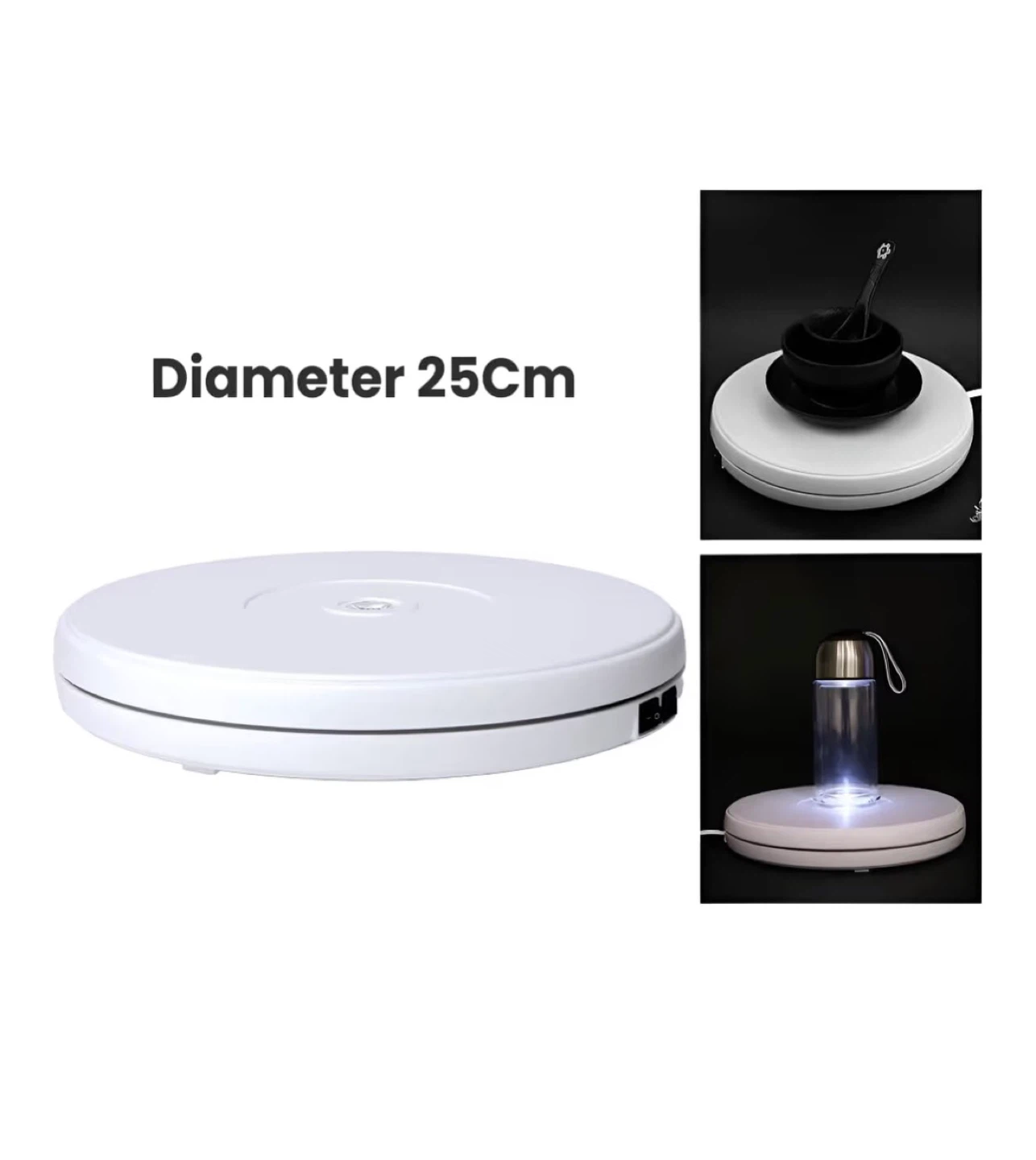 White Display Turntable 25cm Diameter - photo 4