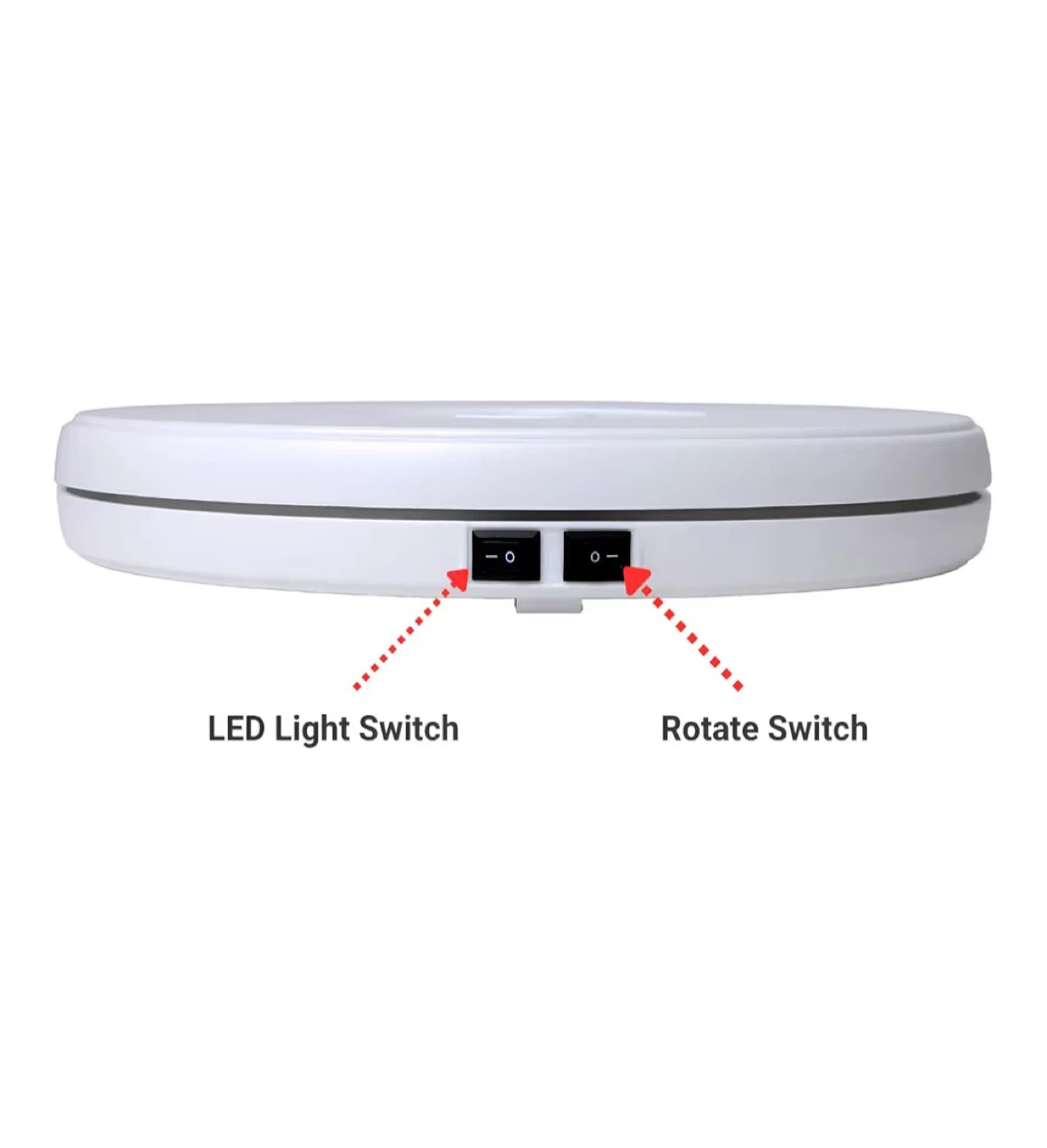 White Display Turntable 25cm Diameter - photo 5