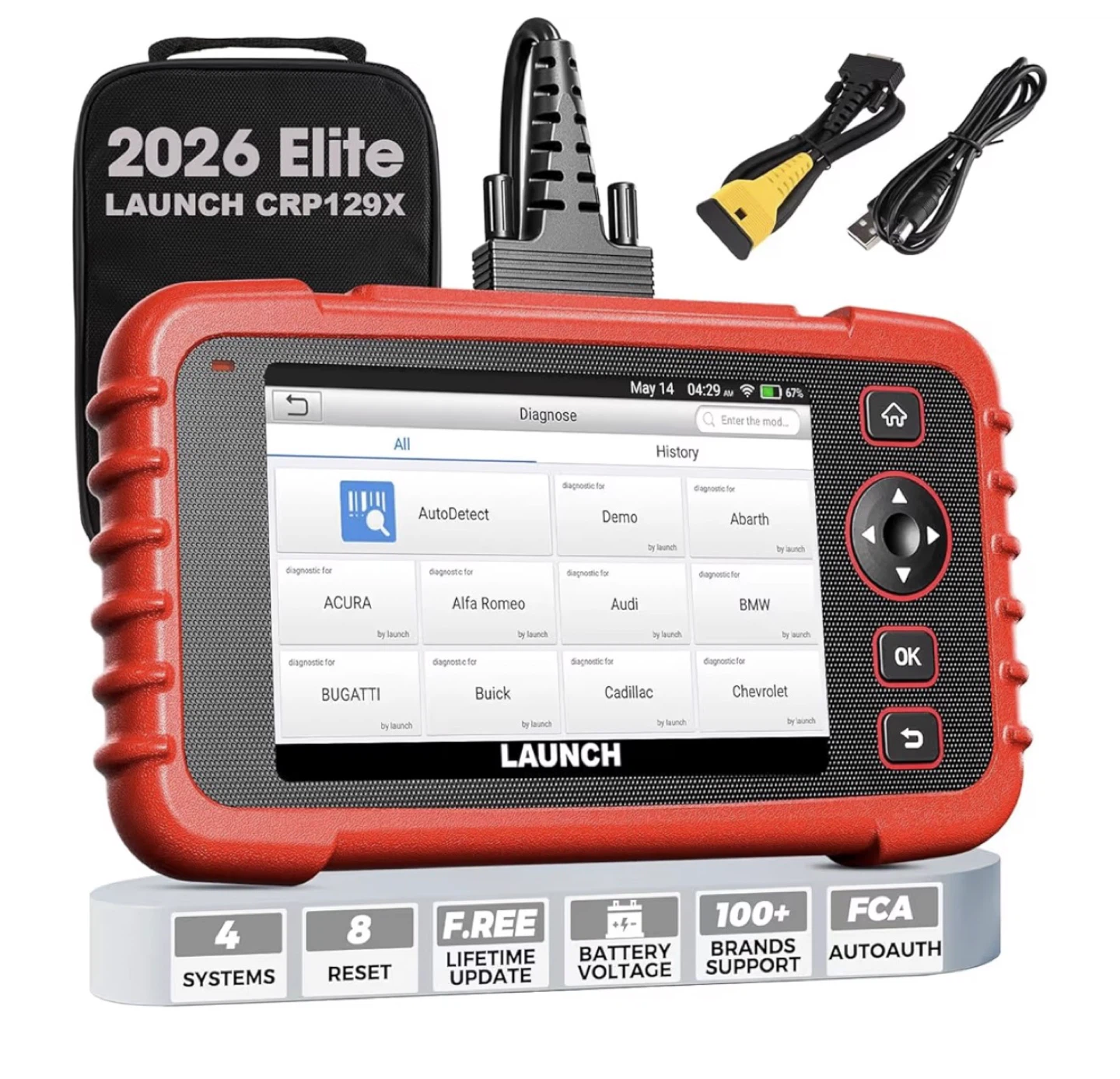 LAUNCH Escáner CRP129X OBD