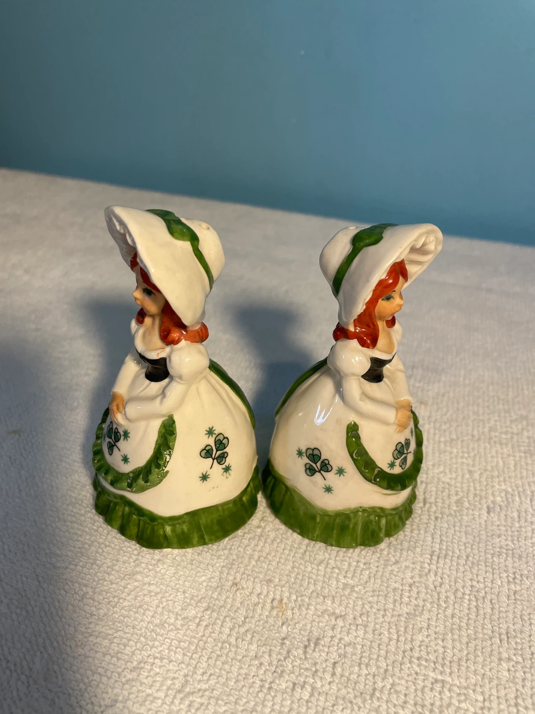 Vintage Ceramic Irish Girl Salt and Pepper Shakers - photo 5