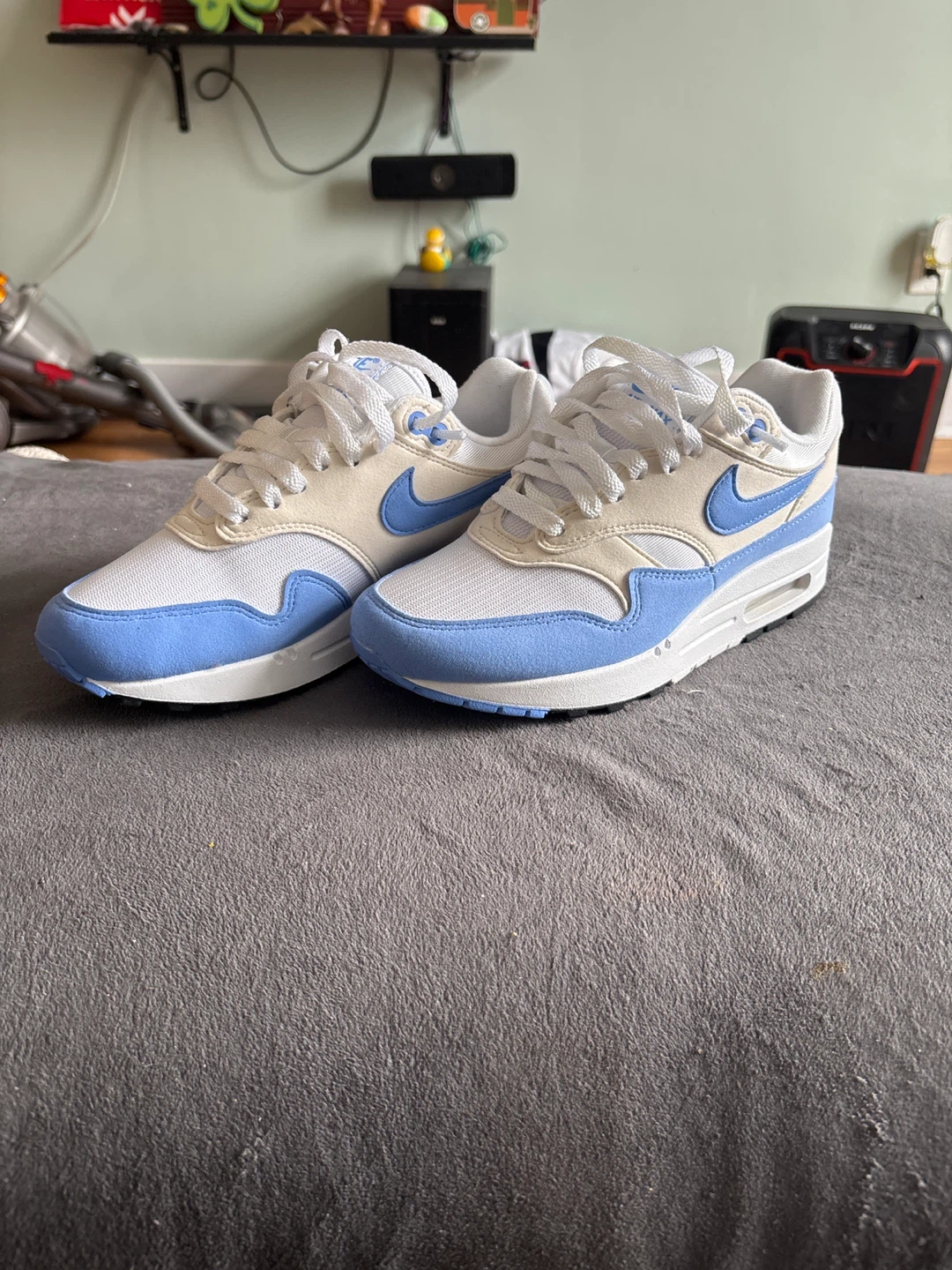 Nike Air Max 1 Women's Sneakers - White/Royal Pulse - photo 2