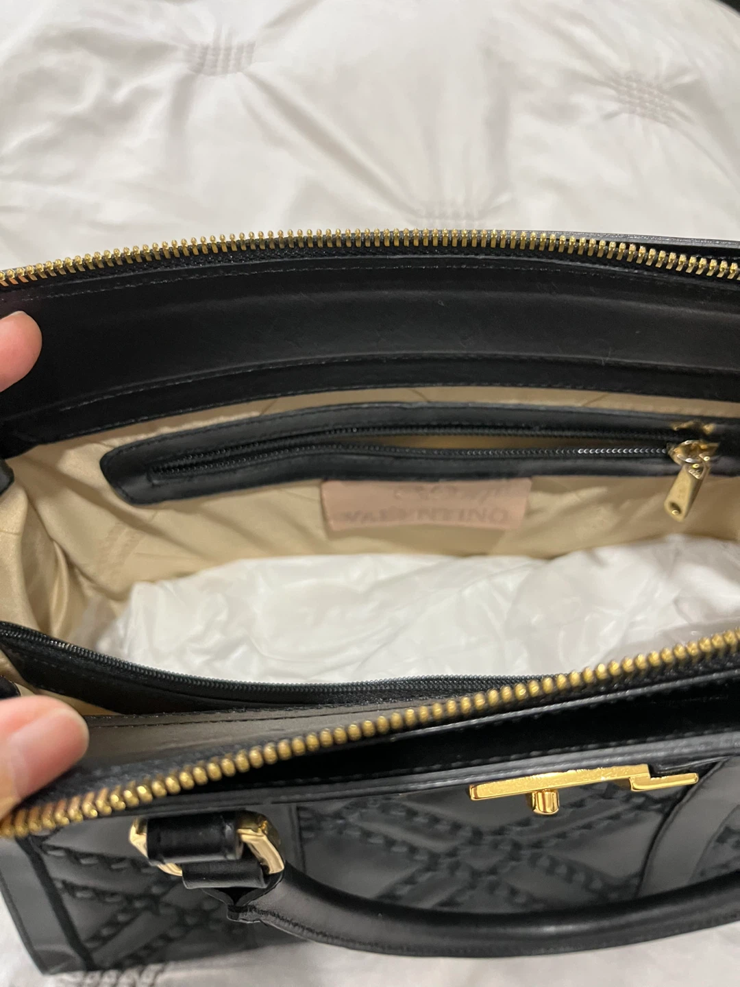 Black Leather Valentino Handbag - photo 4