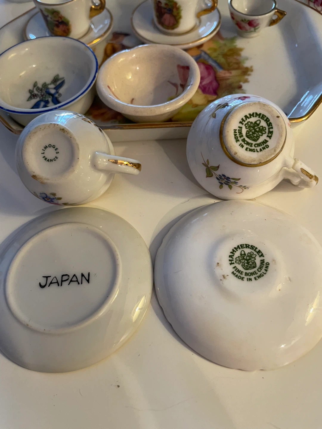 Hammersley Fine Bone China Miniature Tea Set - photo 4