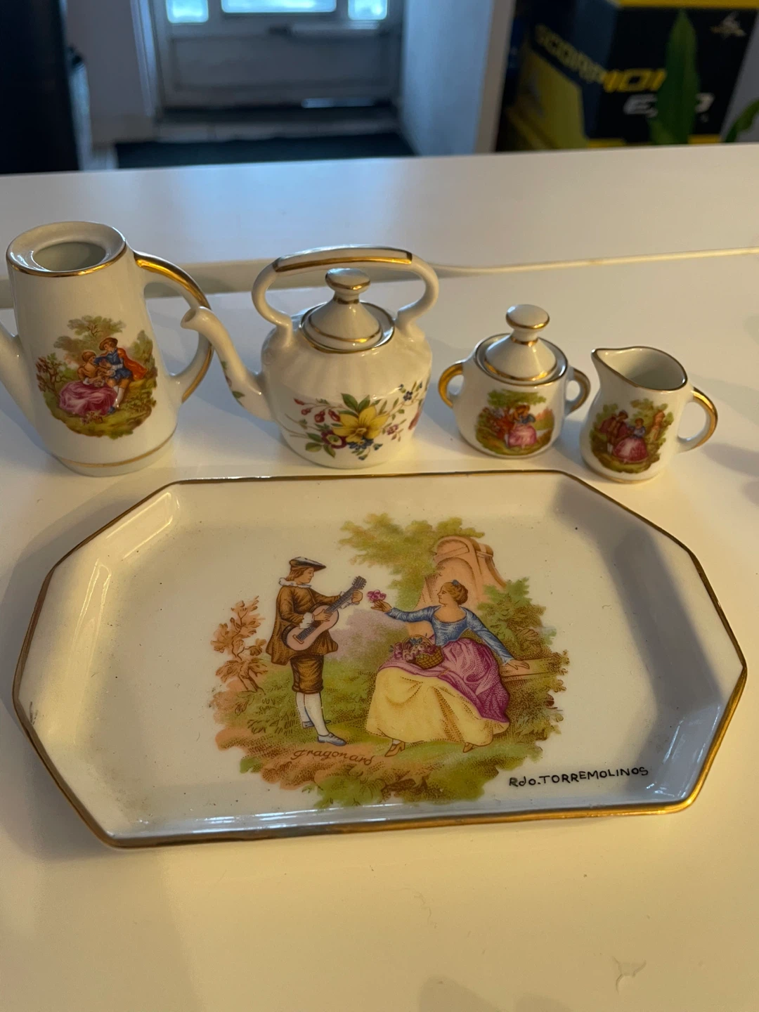 Hammersley Fine Bone China Miniature Tea Set