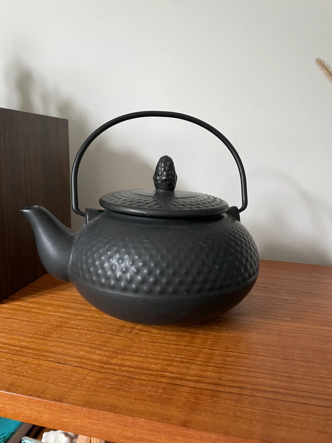 Black Ceramic Teapot